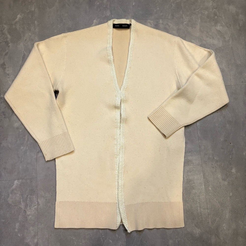 PROENZA SCHOULER‎ Wool Cashmere Silk Open Front Cardigan Size Small